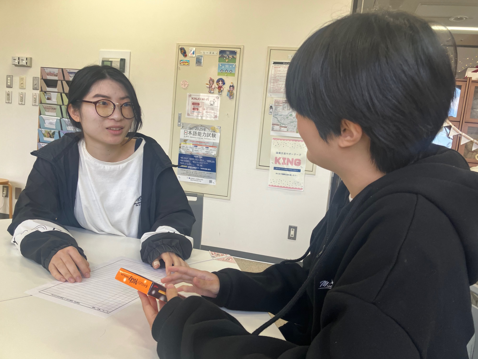 ランゲージ・パートナーの留学生と