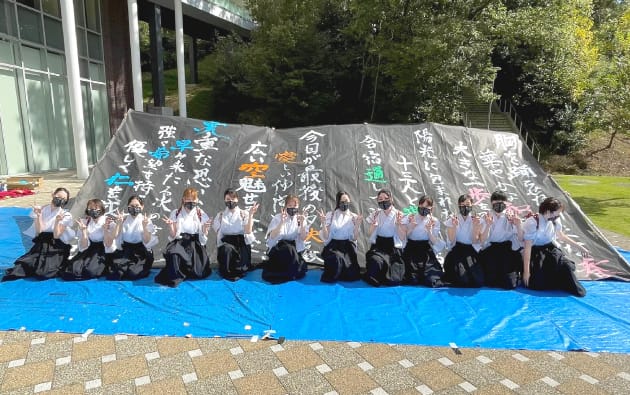 書道部の様子