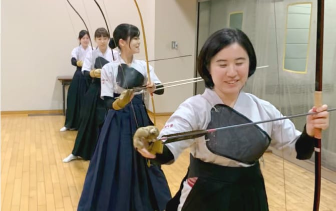 弓道部の様子